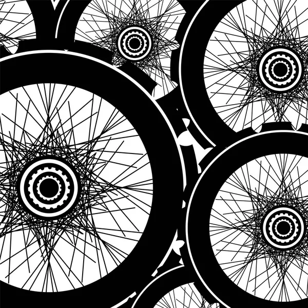 Road and mountain bike wheels and tires pattern — Stock Photo, Image