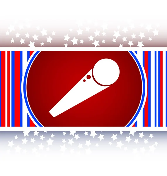Microphone icon web button — Stock Photo, Image