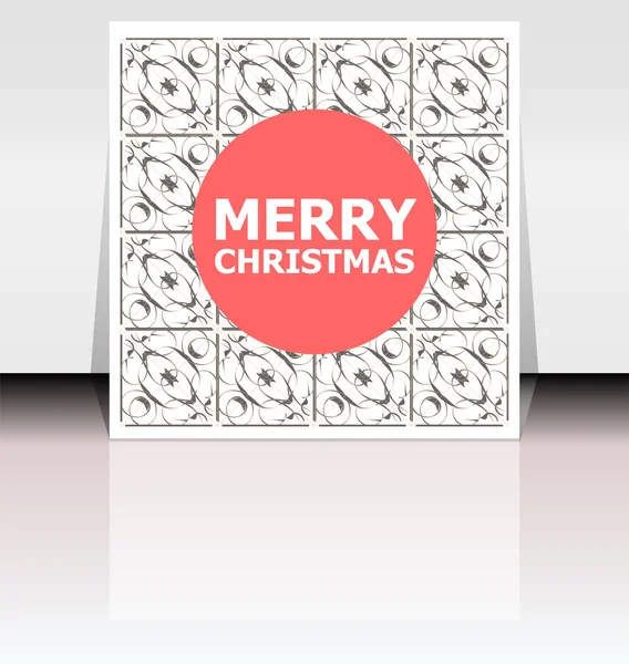 Merry Christmas greeting card - holidays lettering, Happy New Year design — Stock Photo, Image