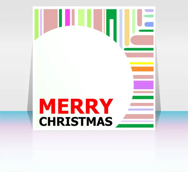 经典节日字体系列。快乐的圣诞节和新年问候卡 — 图库照片