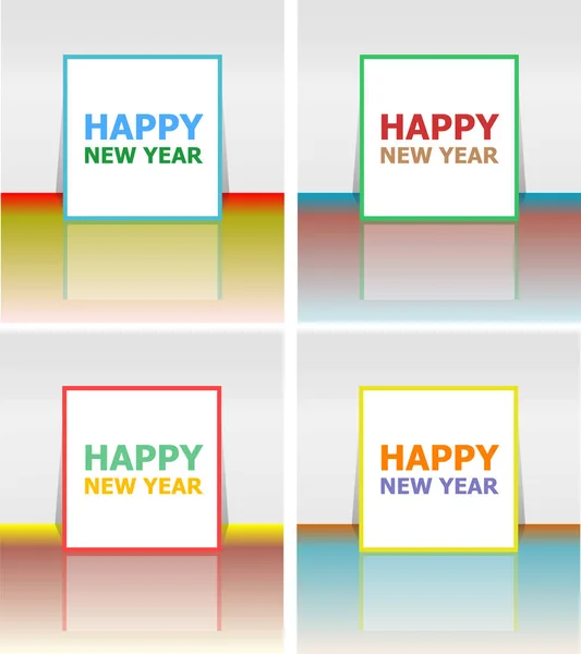 Szczęśliwego nowego roku wakacje karty, Wesołych Świąt — Zdjęcie stockowe