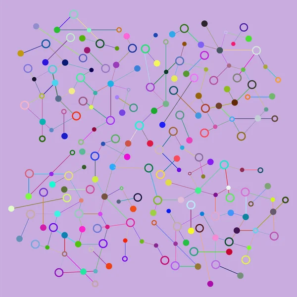 Social Network Graphic Concept. Ensemble géométrique structure polygonale avec treillis métallique, science chaotique moderne et objet technologique — Photo