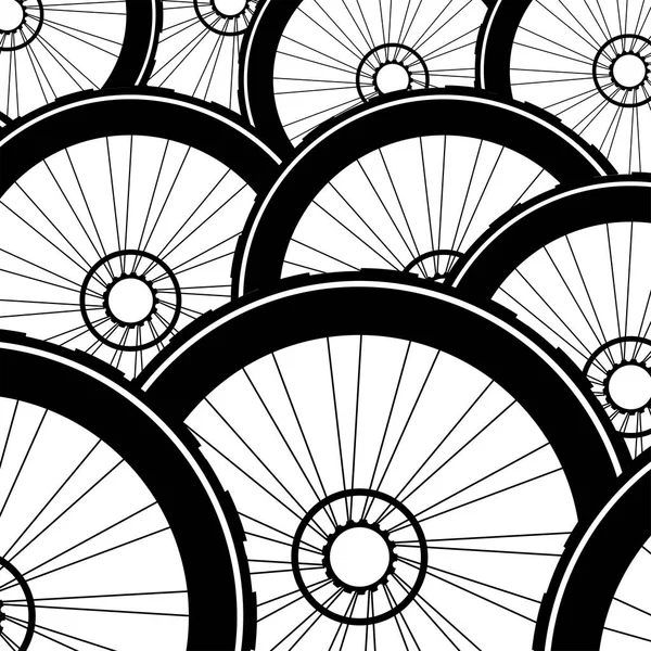 Rueda de bicicleta, patrón de fondo de ruedas de bicicleta — Foto de Stock