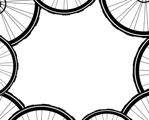Padrão de fundo rodas de bicicleta. Padrão de rodas de bicicleta. rodas de bicicleta com pneu e raios — Fotografia de Stock