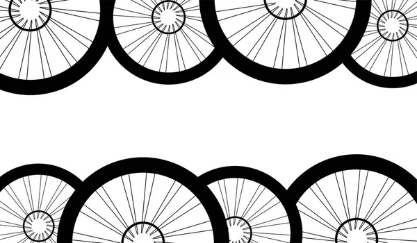 Road and mountain bike wheels and tires pattern — Stock Photo, Image