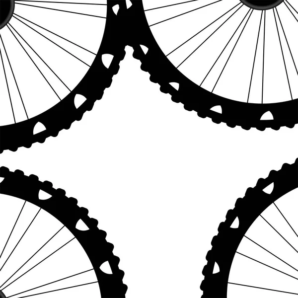 Bike wheels background pattern. Pattern of bicycle wheels. bicycle wheels with tyre and spokes — Stock Photo, Image