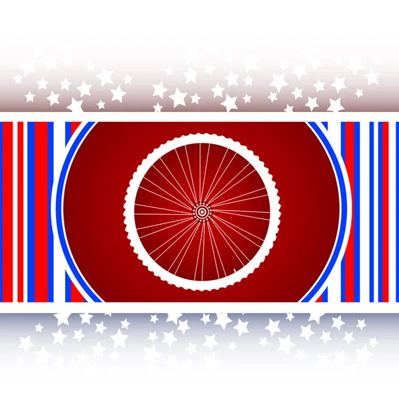 Блестящая кнопка значка велосипедных колес — стоковое фото