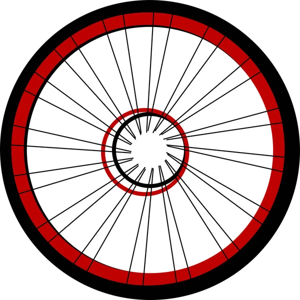 Велосипедне колесо ізольовано на білому — стокове фото