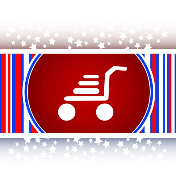 Alışveriş sepeti simgesini (düz tasarım) — Stok fotoğraf
