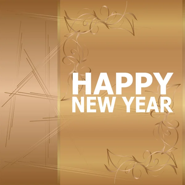 Feliz Año Nuevo letras tarjeta de felicitación — Foto de Stock