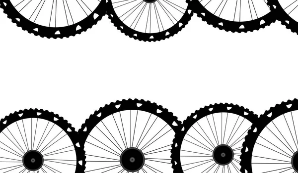 Bike wheels background pattern. Pattern of bicycle wheels. — Stock Photo, Image