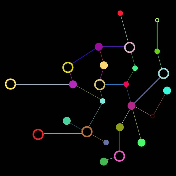 Grafisches Konzept des sozialen Netzwerks. geometrisch gesetzte polygonale Struktur mit Drahtgeflecht, moderne chaotische Wissenschaft und technisches Objekt — Stockfoto