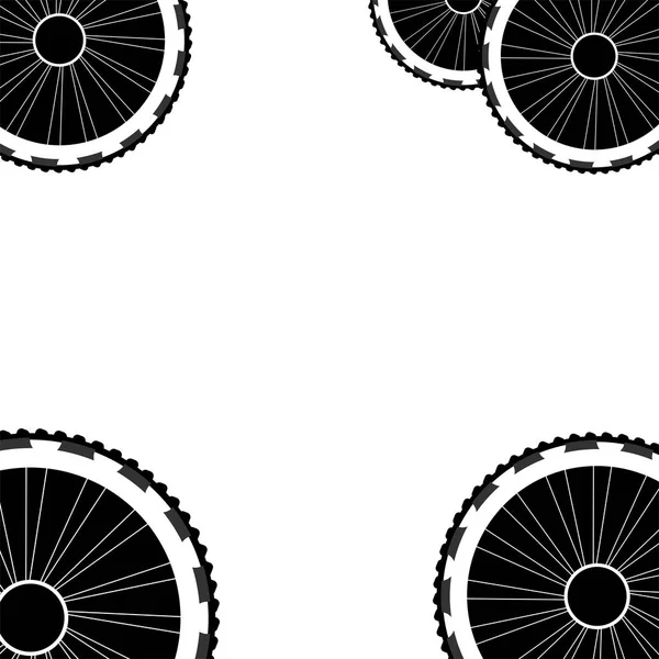 Bicicletta ruote modello isolato su sfondo bianco — Foto Stock