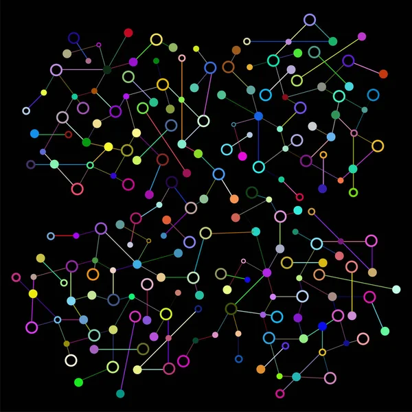 Conceito Gráfico de Rede Social. Conjunto geométrico estrutura poligonal com malha de arame, ciência caótica moderna e objeto técnico — Fotografia de Stock