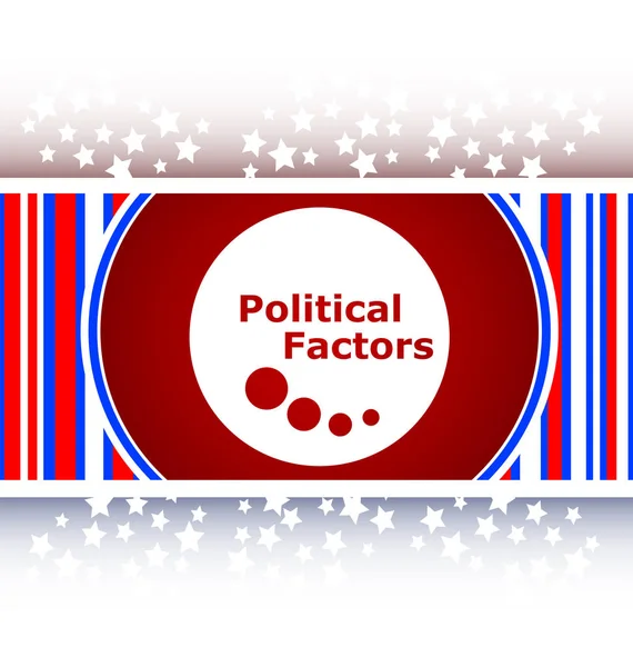 Fatores políticos botão web, ícone — Fotografia de Stock