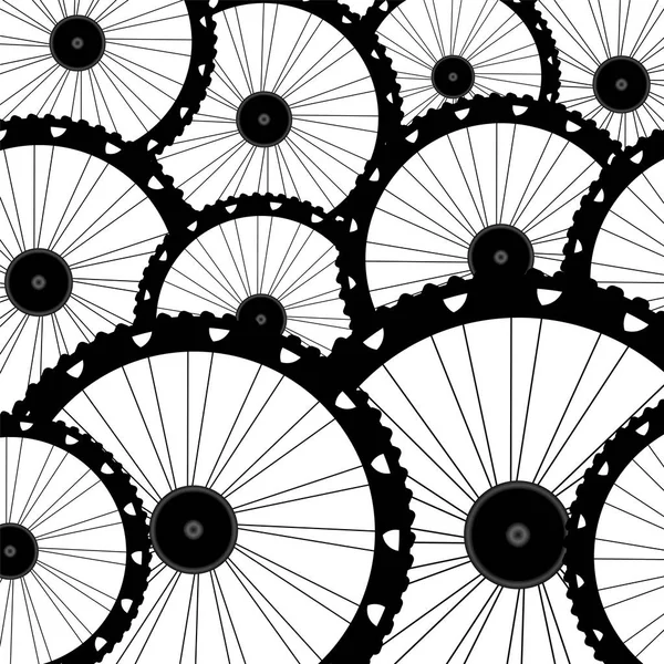 Rueda de bicicleta, patrón de fondo de ruedas de bicicleta —  Fotos de Stock