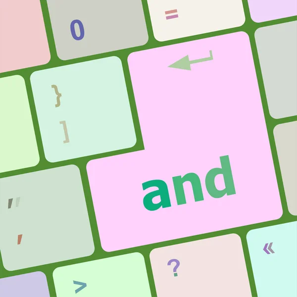 Tastatur mit weißer Enter-Taste und Wort drauf — Stockfoto