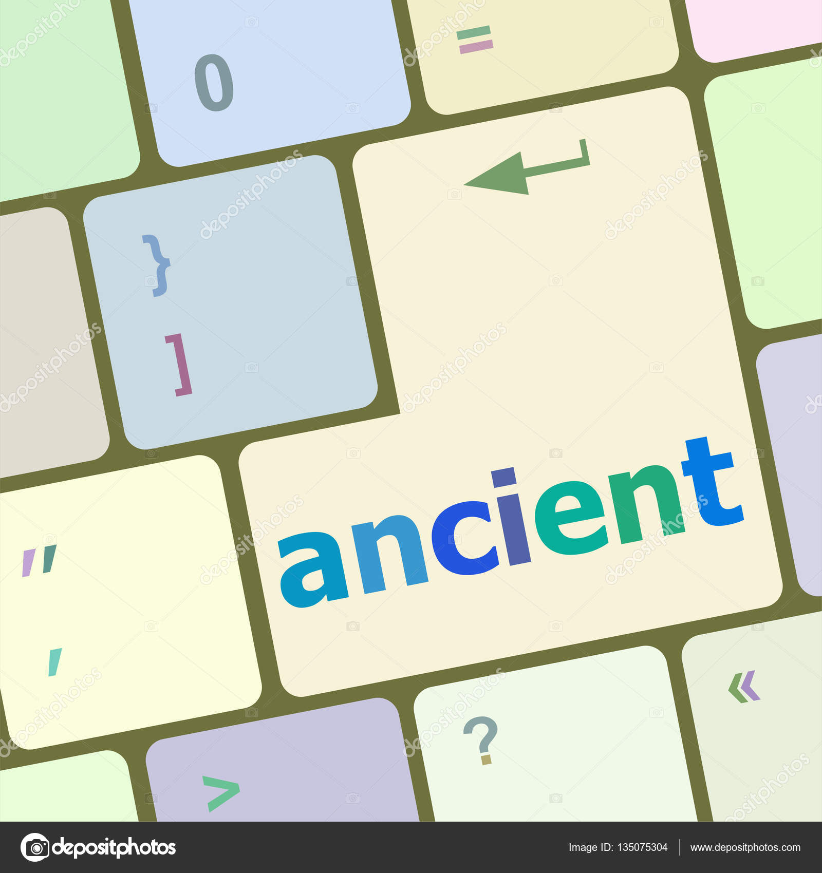 Tastatur mit weißen Eingabe Taste altes Wort drauf — Stockfoto Tastatur mit weißen Eingabe Taste altes Wort drauf — Foto von fotoscool