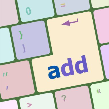 Sosyal Medya ağ kavramı: bilgisayar klavye anahtar ekleme