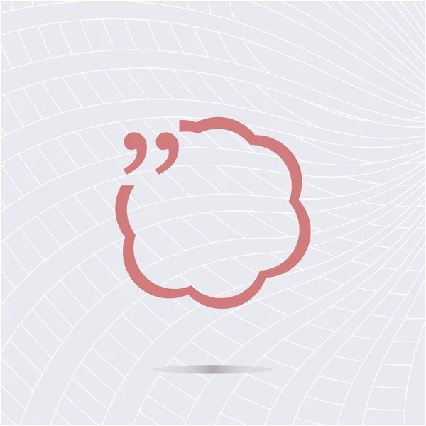 Idézőjel beszéd buborék, és chat-szimbólum — Stock Fotó