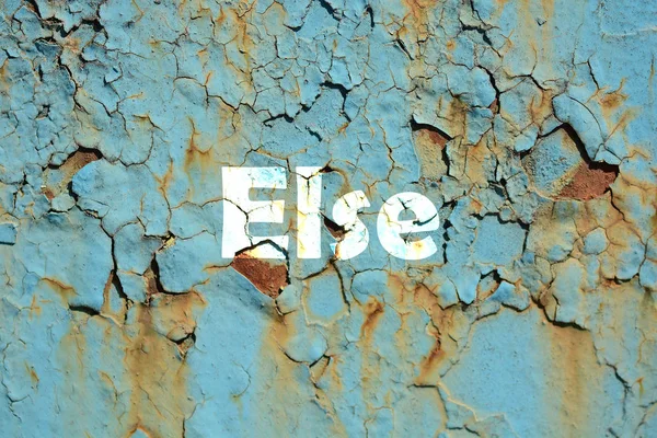 başka kelime paslı oluklu metal duvar doku arka planda Yazdır