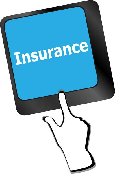 Chiave di assicurazione al posto della chiave di inserimento — Foto Stock