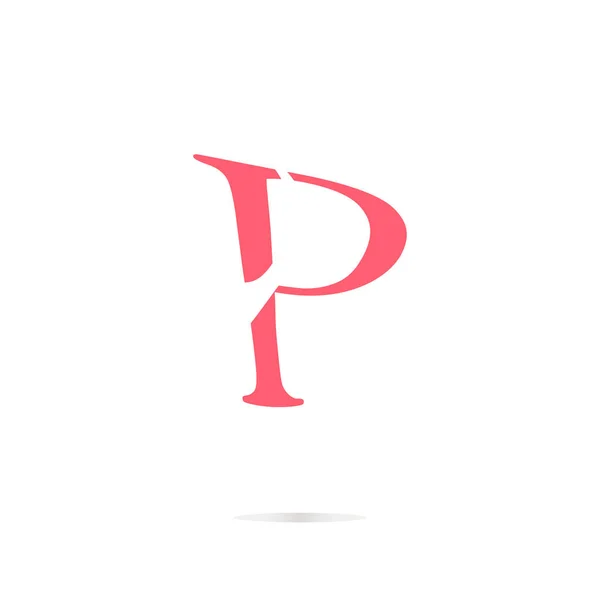 Letter P logo pictogram ontwerp template elementen — Stockfoto