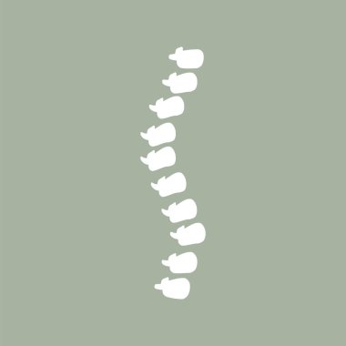 Omurga teşhis sembolü tasarımı