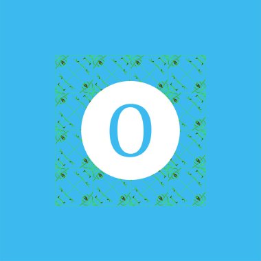 Basit ve zarif çiçek monogram tasarım şablonu, zarif lineart logo tasarımı