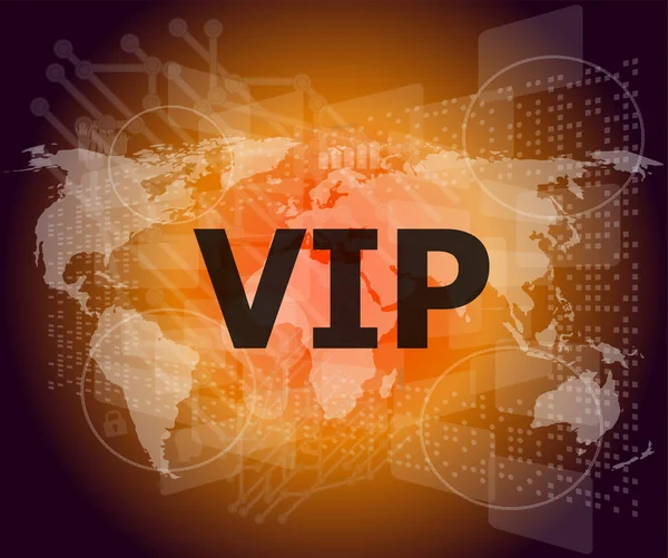 VIP dijital ekranda iş kavramı kelime — Stok fotoğraf