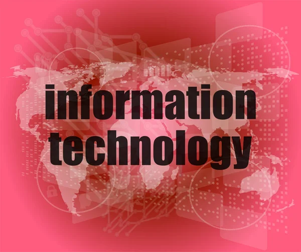 Digital information technology concept background — Stock Photo, Image