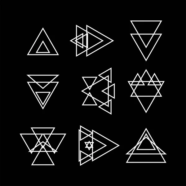Collectie van trendy geometrische vormen. Geometrische icons set. — Stockfoto