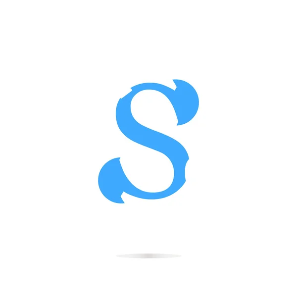 文字Sロゴアイコンデザインテンプレート要素 — ストック写真