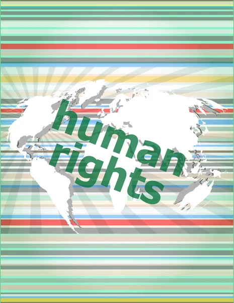 Концепція права: слова права людини на діловому цифровому тлі. концепція цитування, інформація, відгуки, зауваження, поле для тексту — стокове фото