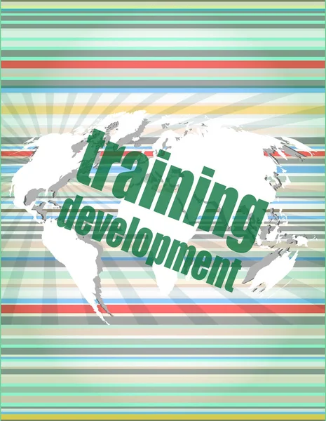 Education and learn concept: Training Development on digital screen — Stock Photo, Image