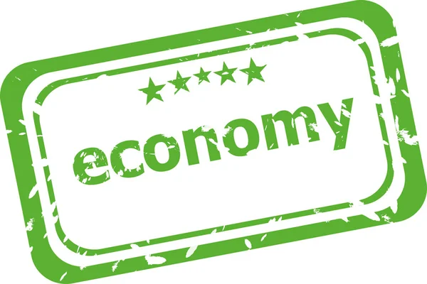Economy grunge rubber stempel geïsoleerd op witte achtergrond — Stockfoto