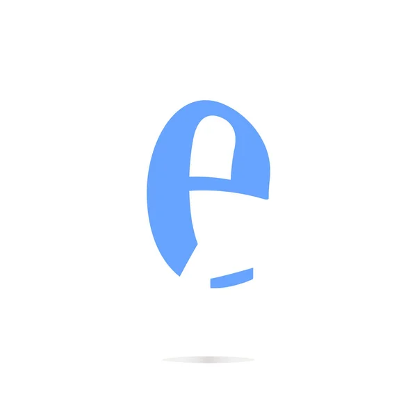 E betű logó ikon design sablon elemek — Stock Fotó