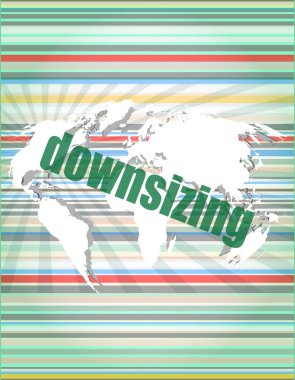 iş kavramı: dijital arka plan üzerinde kelime küçülmesi