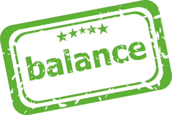 Balance word on rubber grunge stamp isolated on white — Stock Photo, Image
