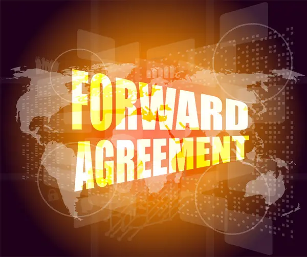 Προθεσμιακή συμφωνία για την οθόνη αφής επιχειρήσεων — Φωτογραφία Αρχείου