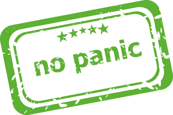 No panic grunge rubber stamp isolated on white background — Stock Photo, Image