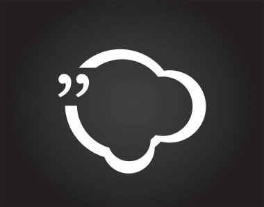  Alıntı Mark Konuşma Balonu. Alıntı işareti simgesi. Soyut arkaplan.