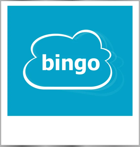 Concetto di business parola bingo, cornice isolata su bianco — Foto Stock