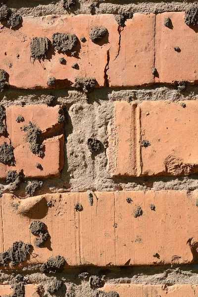 Eski Red Rock taş duvar, doku arka plan — Stok fotoğraf