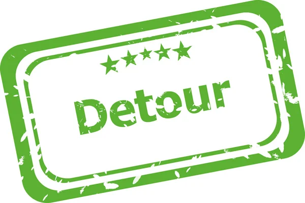 Detour word stamp isolated on white background — Stock Photo, Image
