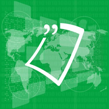  Alıntı Mark Konuşma Balonu. Alıntı işareti simgesi. Soyut arkaplan.