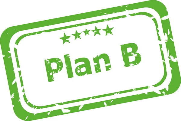Timbro Grunge con scritta Plan B — Foto Stock