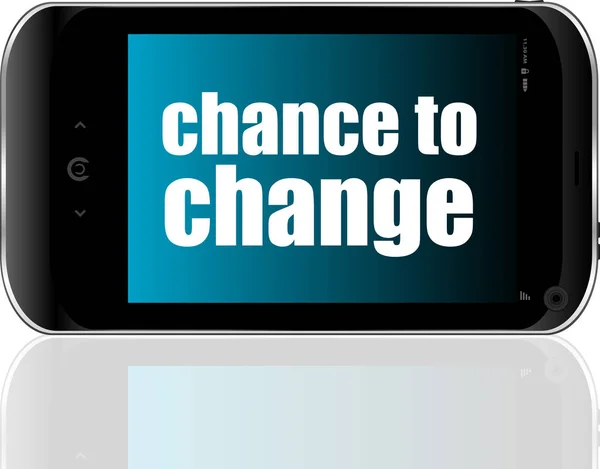 ビジネスコンセプト。変化する可能性がある。詳細現代のスマートフォン — ストック写真