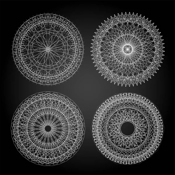 Mandala zum Malen. Kreis Ornament. Gestaltungselement. Trottellumme — Stockfoto
