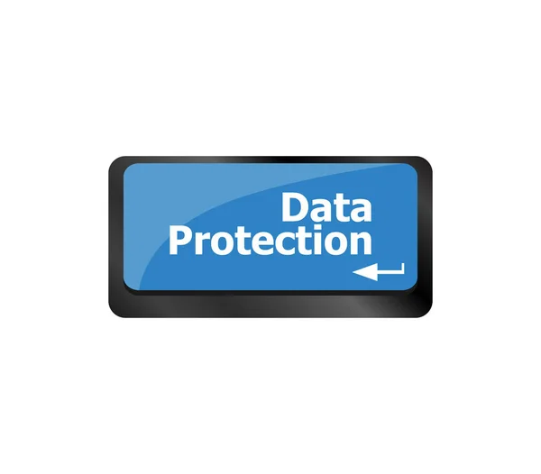 Tlačítko ochrany dat na klávesách klávesnice — Stock fotografie